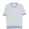 Tricou Gran Sasso Stripped albastru