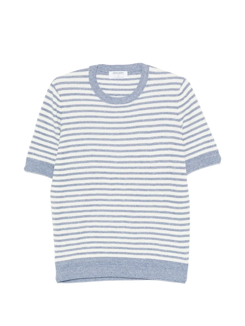 Tricou Gran Sasso Stripped albastru