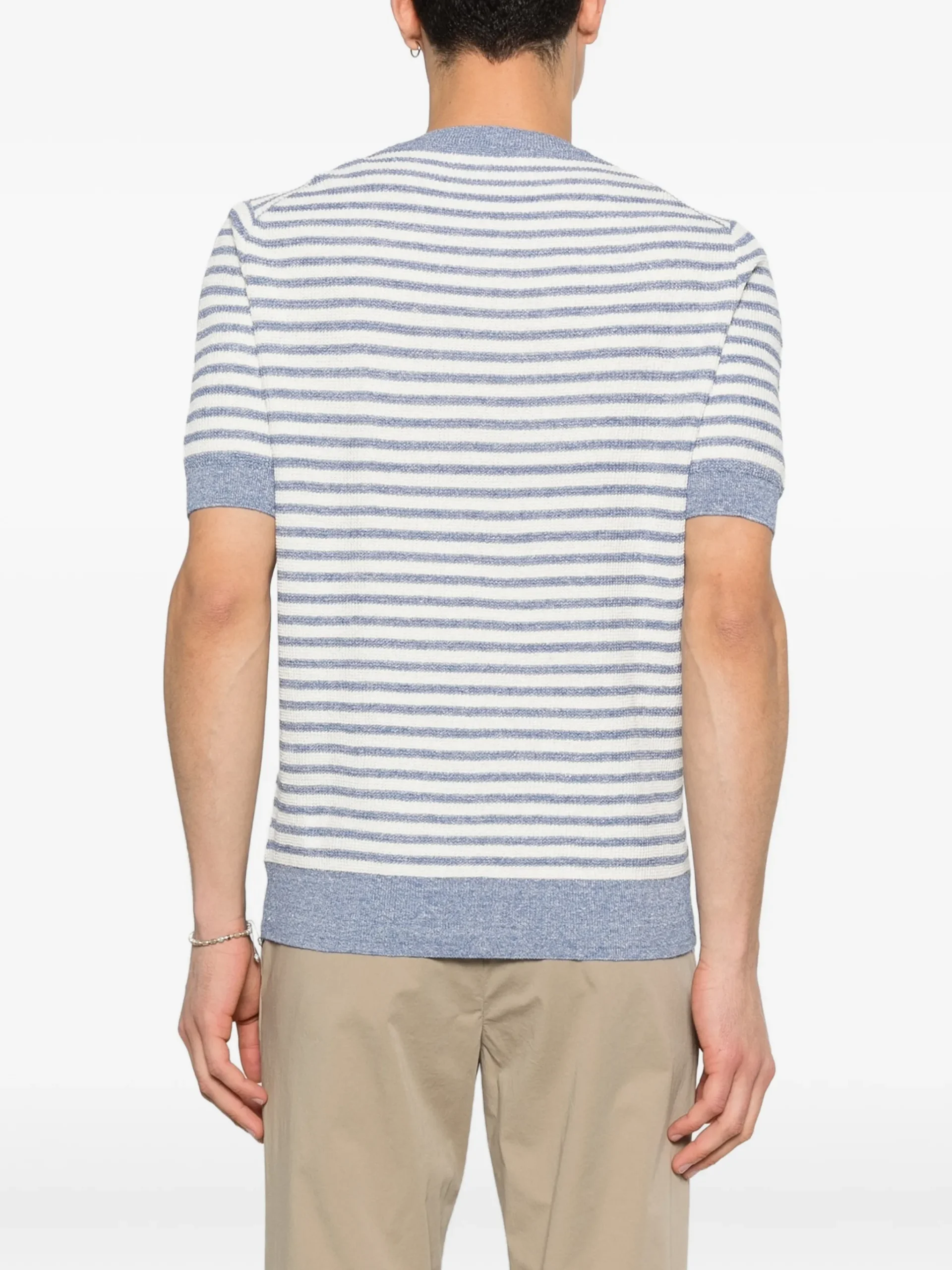 Tricou Gran Sasso Stripped albastru - imagine 2