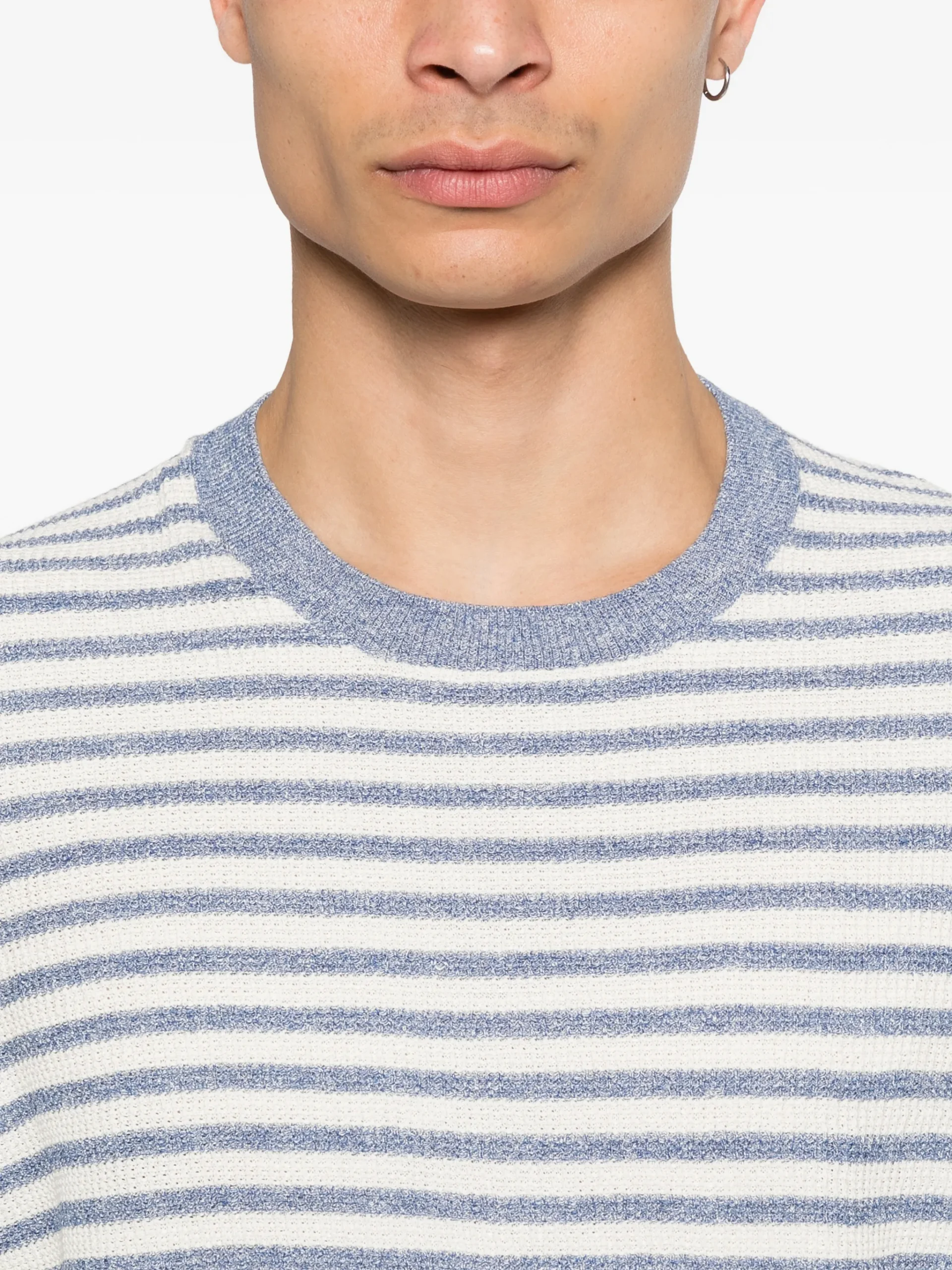 Tricou Gran Sasso Stripped albastru - imagine 5