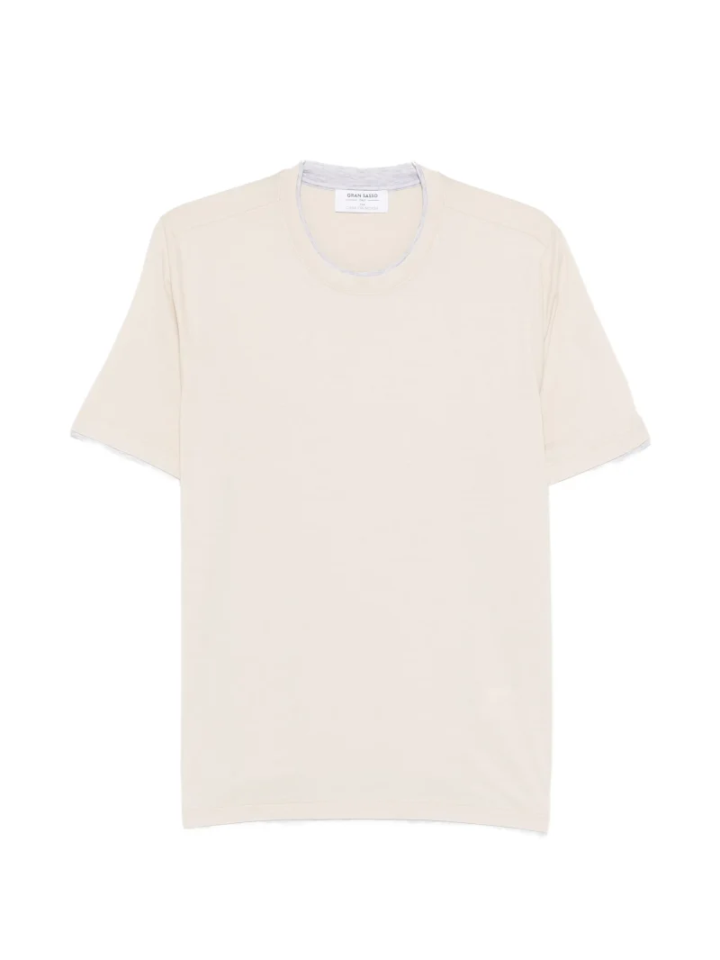 Tricou Gran Sasso Trim-Detail bej