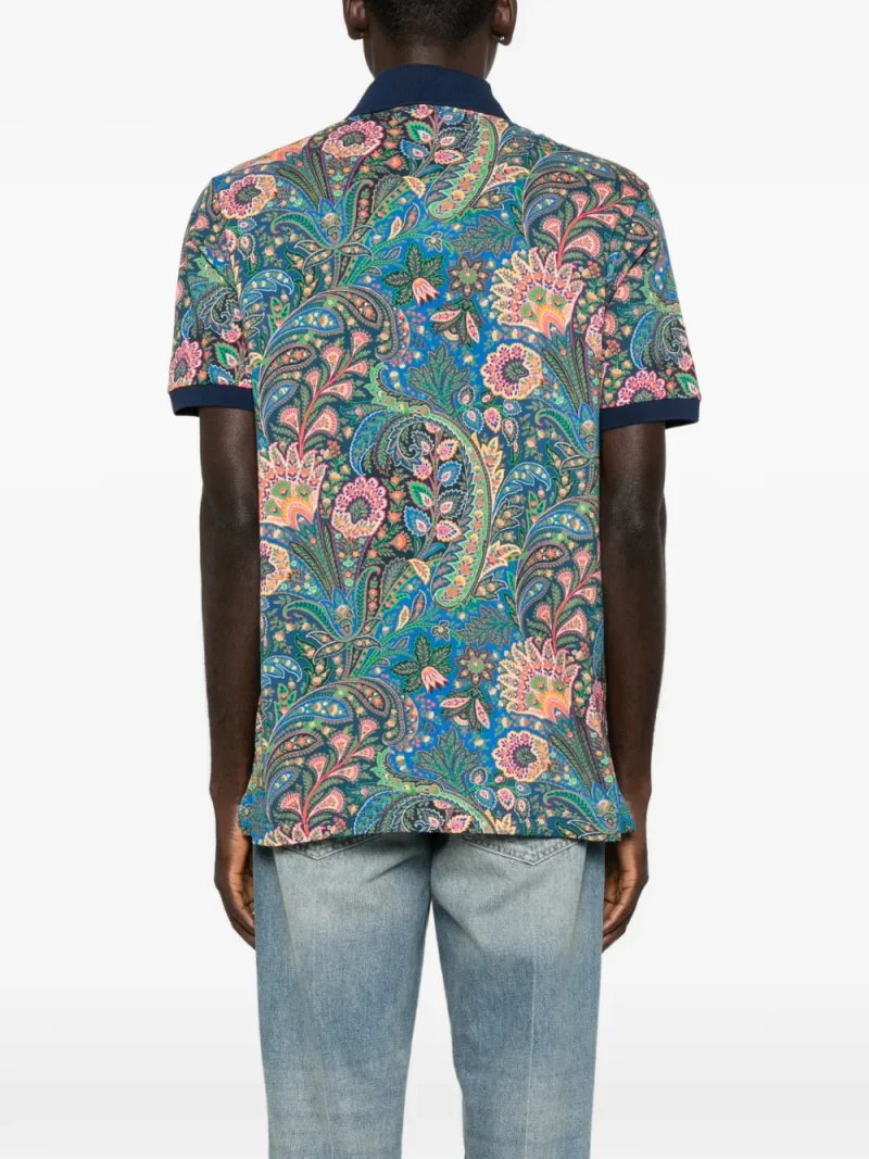Alternative view of Tricou polo ETRO Paisley-Print multicolor