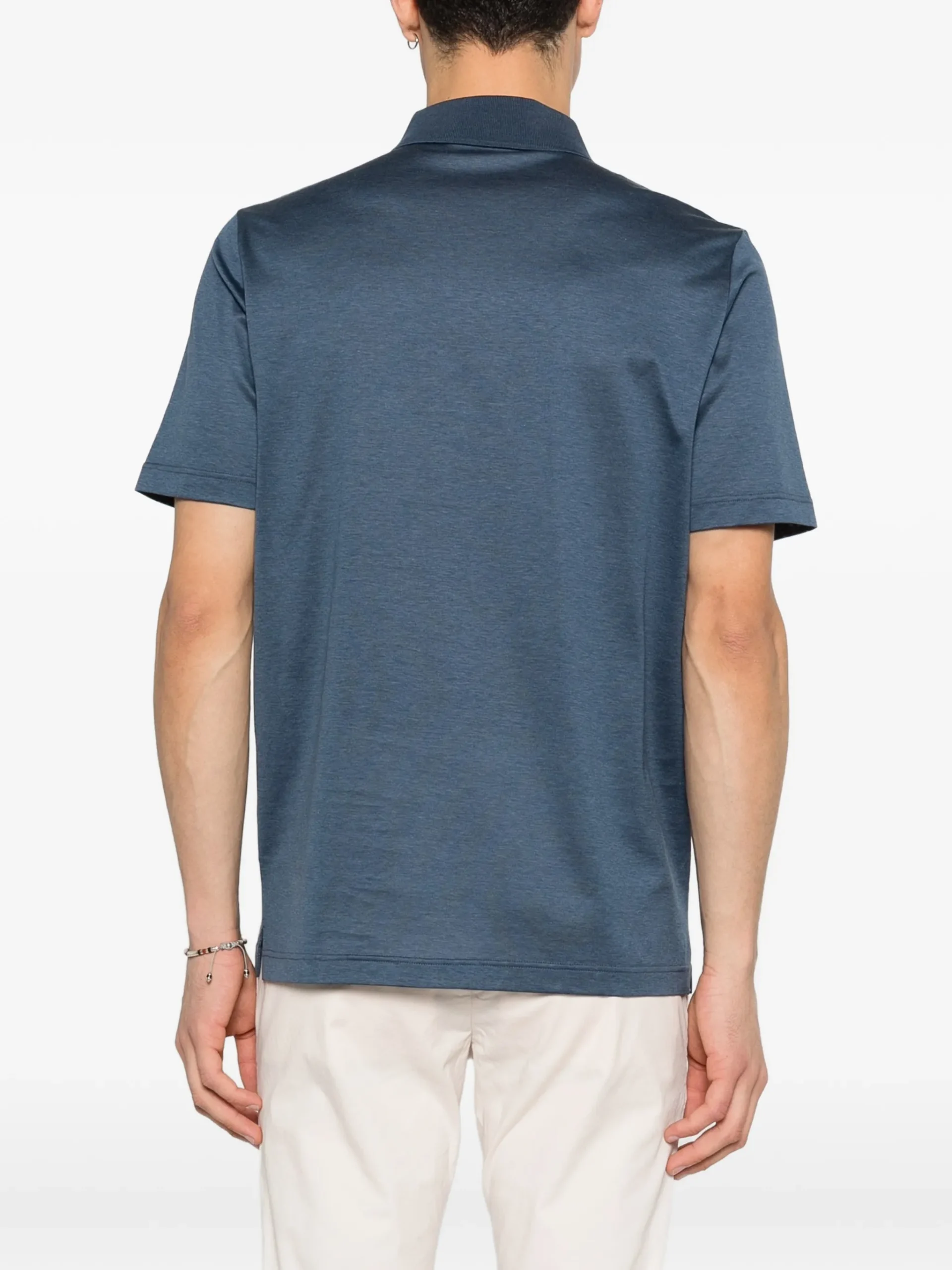 Tricou polo Gran Sasso Cotton albastru - imagine 2