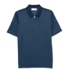 Tricou polo Gran Sasso Cotton bleumarin