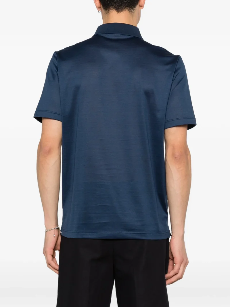 Alternative view of Tricou polo Gran Sasso Cotton bleumarin