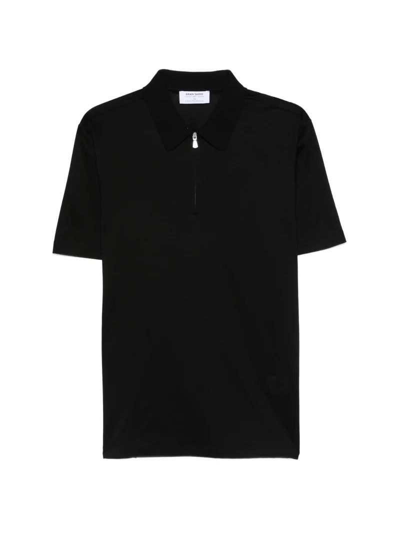Tricou polo Gran Sasso Cotton negru