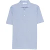 Tricou polo Gran Sasso Half-Button albastru
