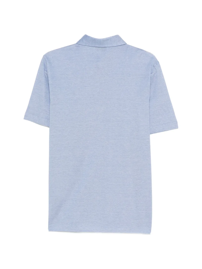 Alternative view of Tricou polo Gran Sasso Half-Button albastru