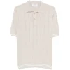 Tricou polo Gran Sasso Striped-Detail bej