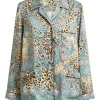 Camas ETRO Paisley Animal-Print Twill Shirt multicolor