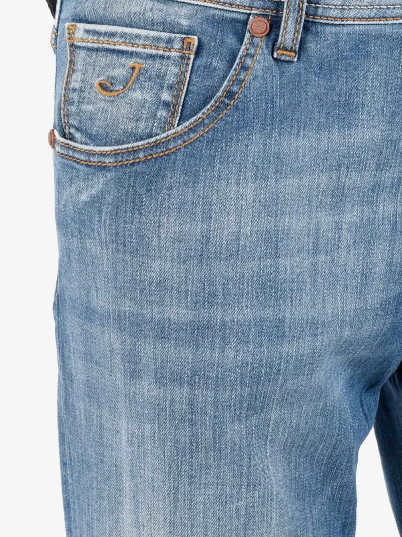 Pantaloni denim Jacob Cohën Slim-fit albastru - imagine 3