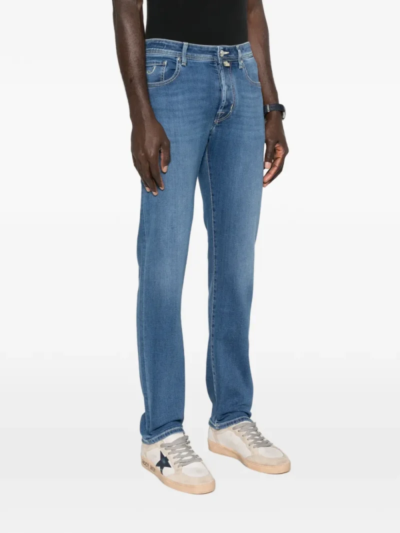 Jeans Jacob Cohen straight-leg albastru - imagine 3