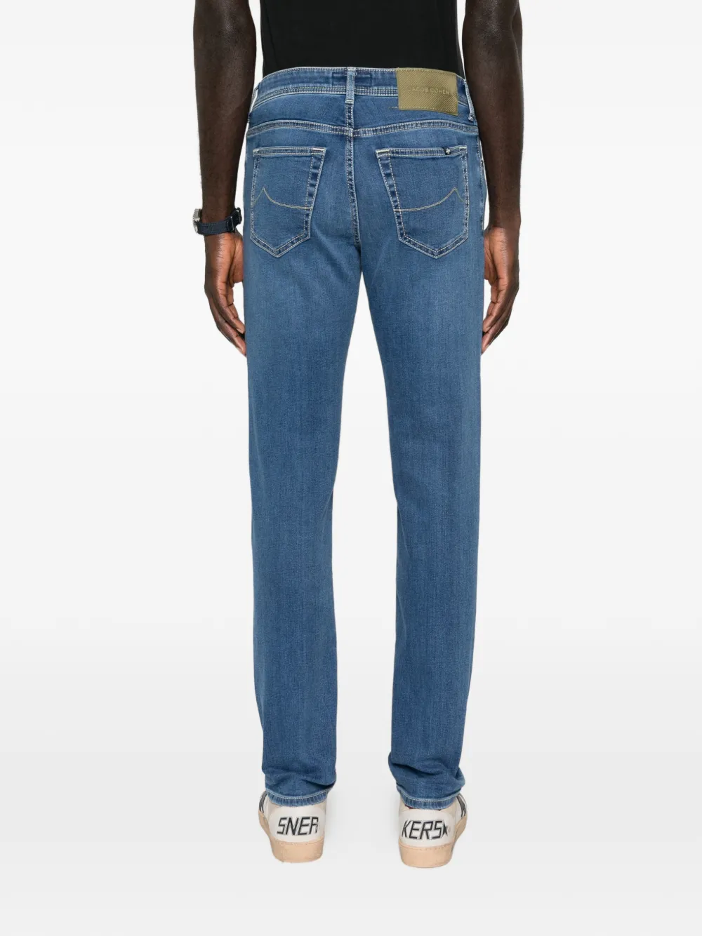 Jeans Jacob Cohen straight-leg albastru - imagine 2