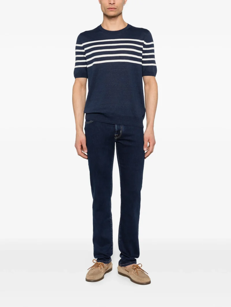Alternative view of Jeans Jacob Cohen bard albastru