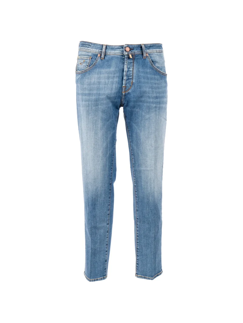 Jeans Jacob Cohen straight-leg albastru