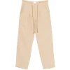 Pantaloni Isabel Marant Sharony drawstring bej