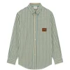 Camasa Drole De Monsieur Striped Patch verde