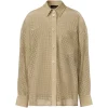 Camasa Fabiana Filippi Perforated Buttoned bej