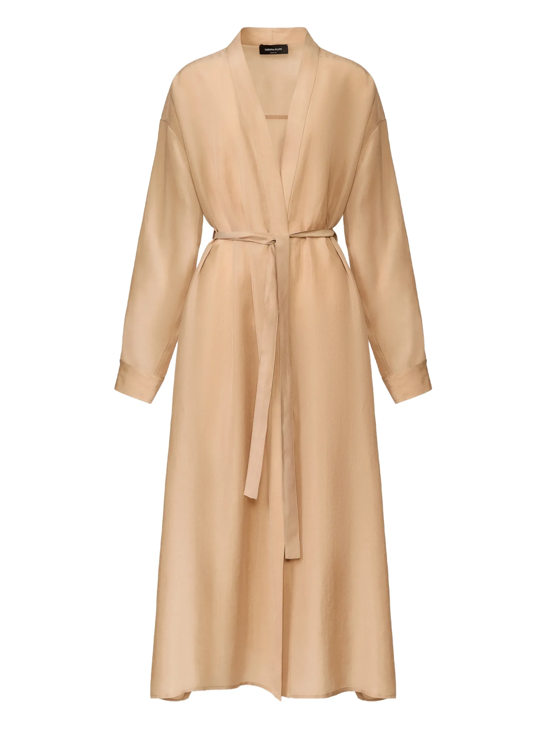 Camasa maxi Fabiana Filippi Belted bej