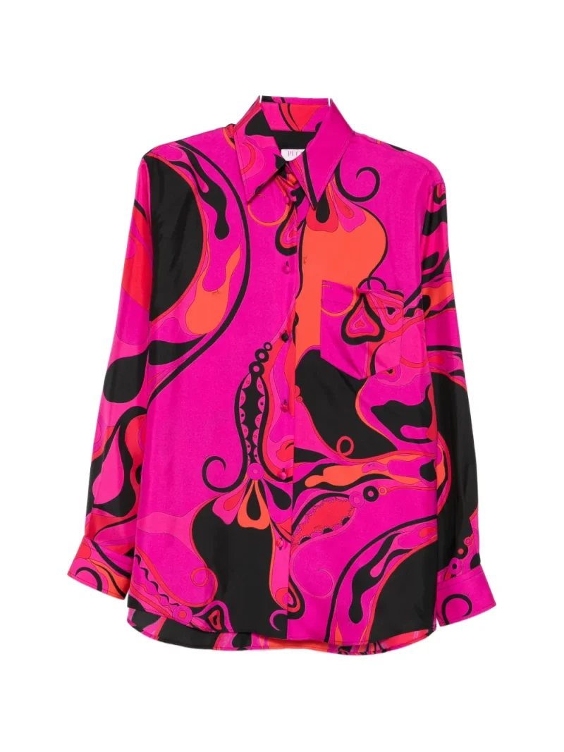 Camasa PUCCI Orhidee Print roz