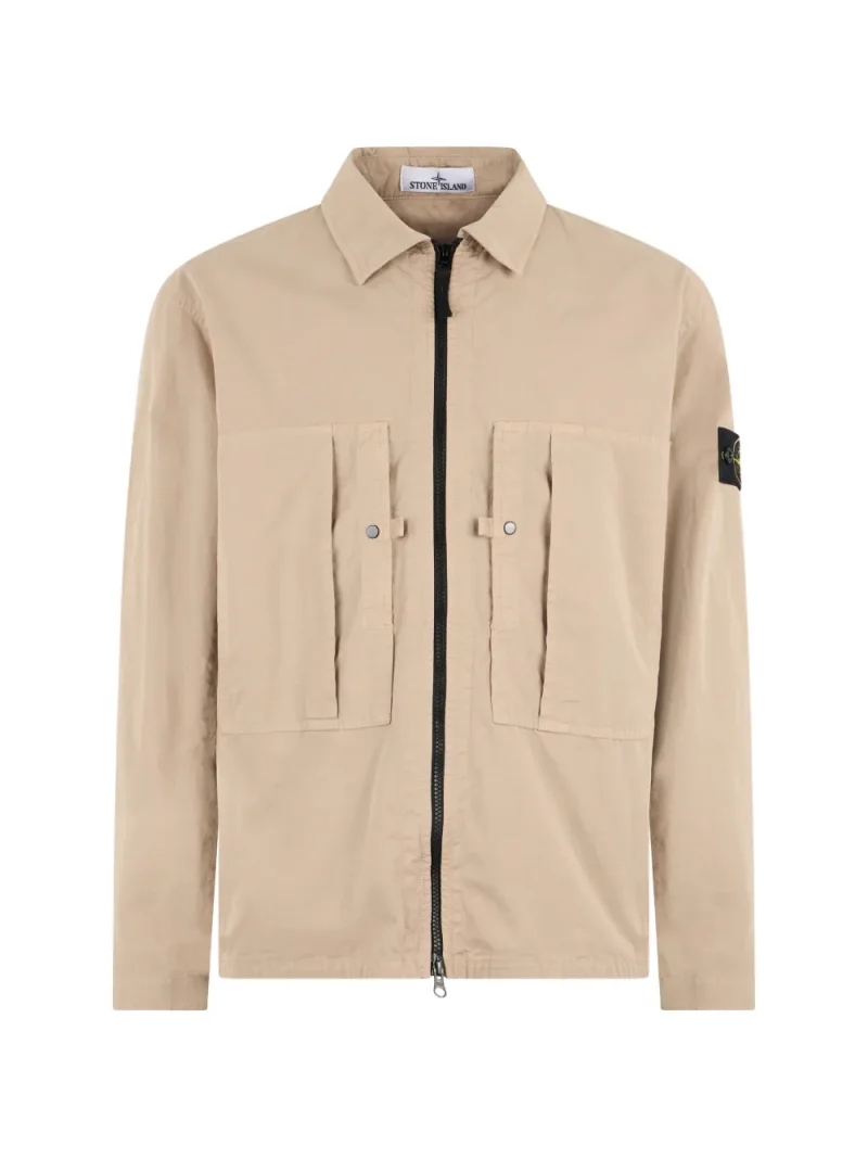 Camasa Stone Island Patch Pocket bej