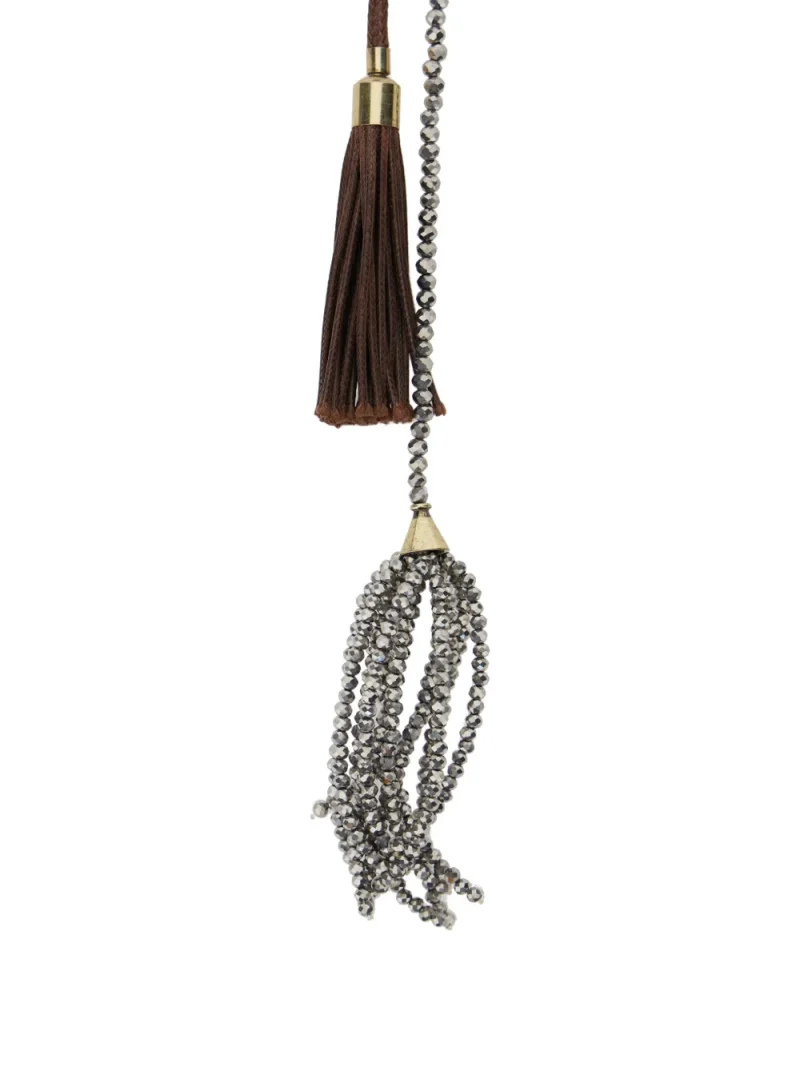Alternative view of Curea Antonelli Tassel Beaded maro