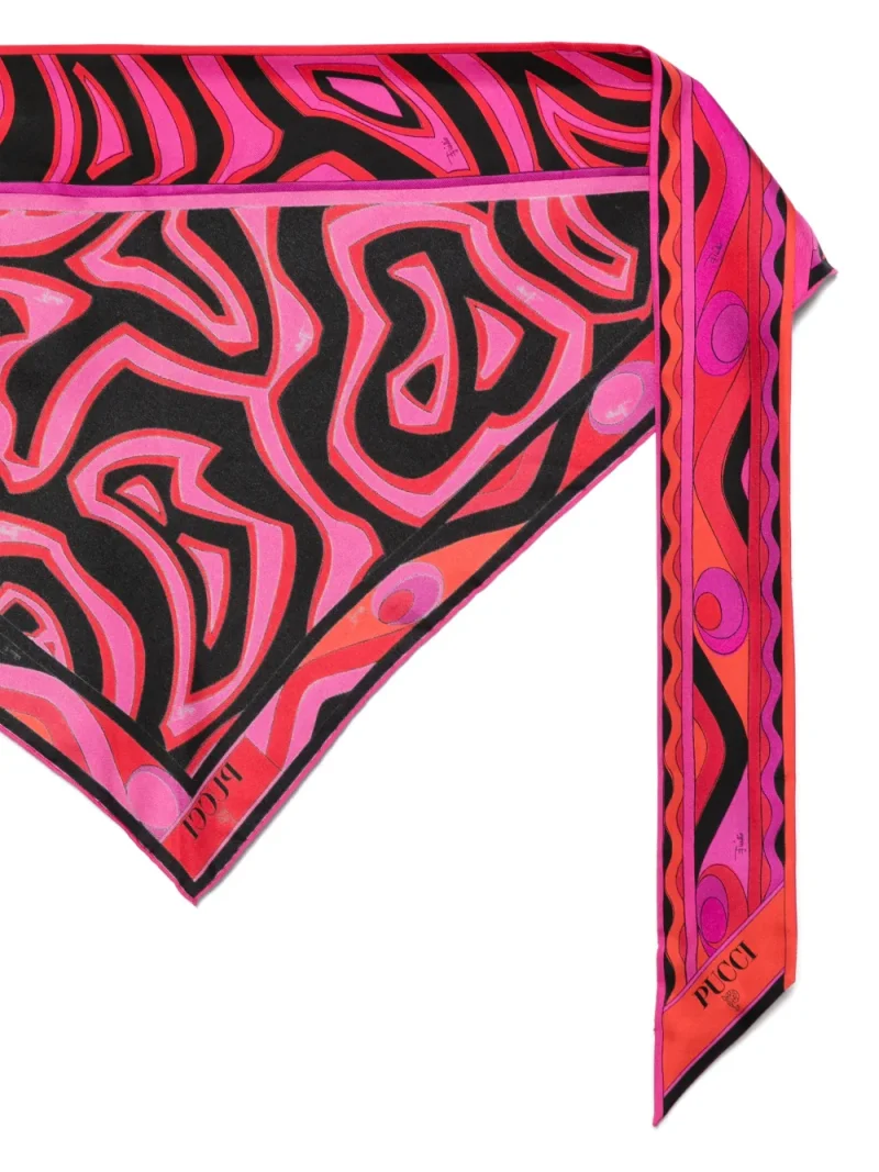 Alternative view of Esarfa PUCCI Bandeau Iride-Print roz