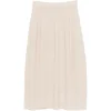 Fusta midi Antonelli Knitted Sequin bej