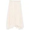 Fusta midi Fabiana Filippi Lace Asymmetric-Hem bej