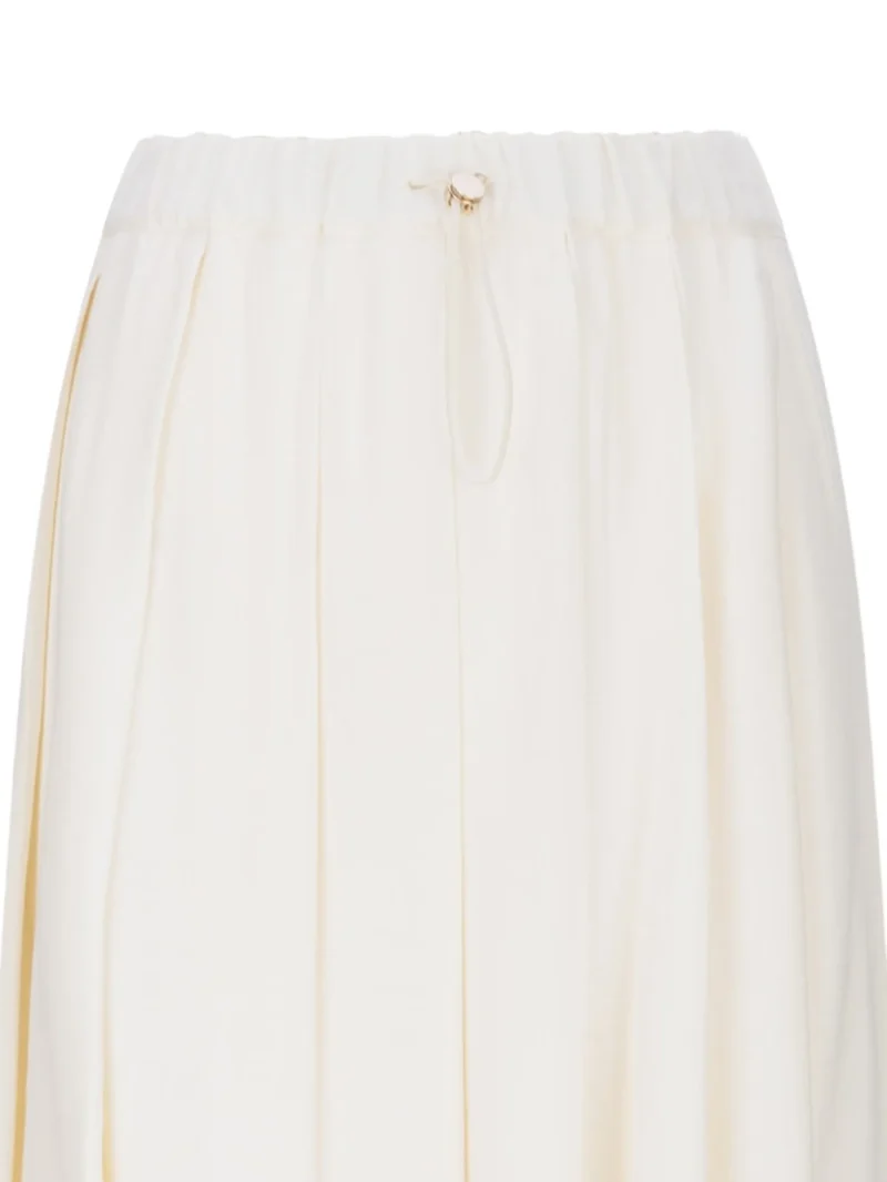 Alternative view of Fusta midi Fabiana Filippi Pleated alb