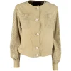 Jacheta Fabiana Filippi Perforated-Sleeves bej