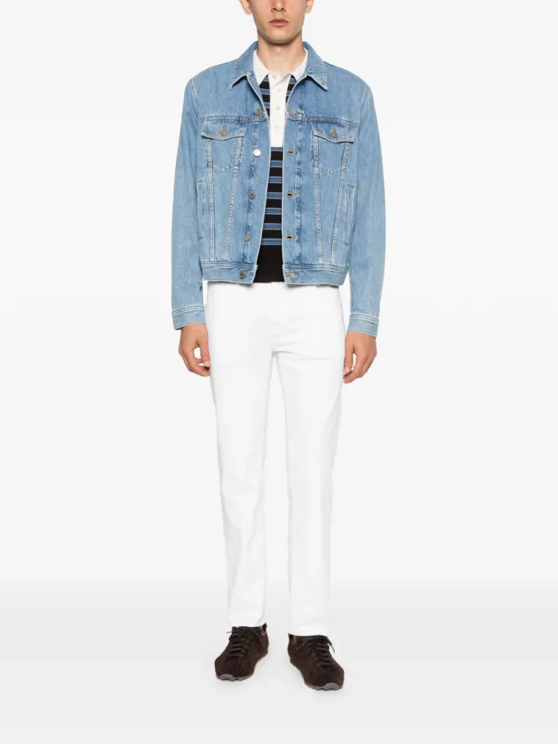 Jacheta Jacob Cohen Denim albastru - imagine 4