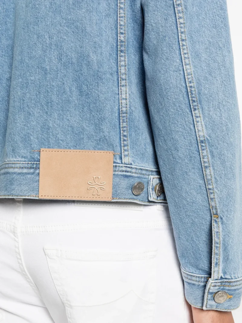 Jacheta Jacob Cohen Denim albastru - imagine 5