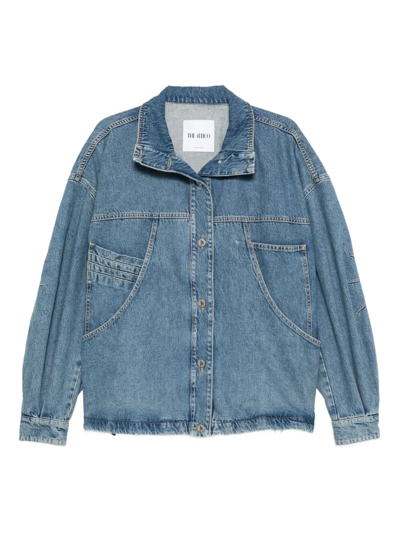 Jacheta The Attico Pocket Collared denim