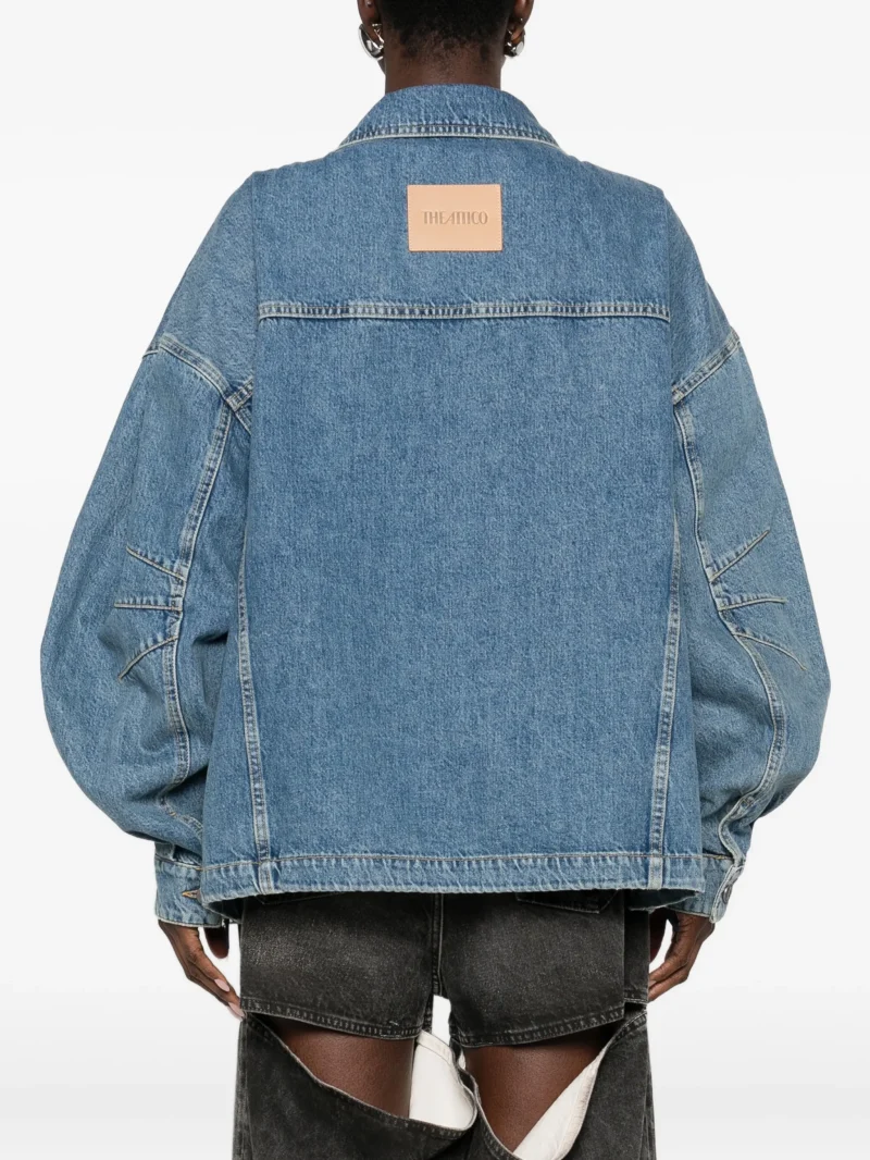 Alternative view of Jacheta The Attico Pocket Collared denim