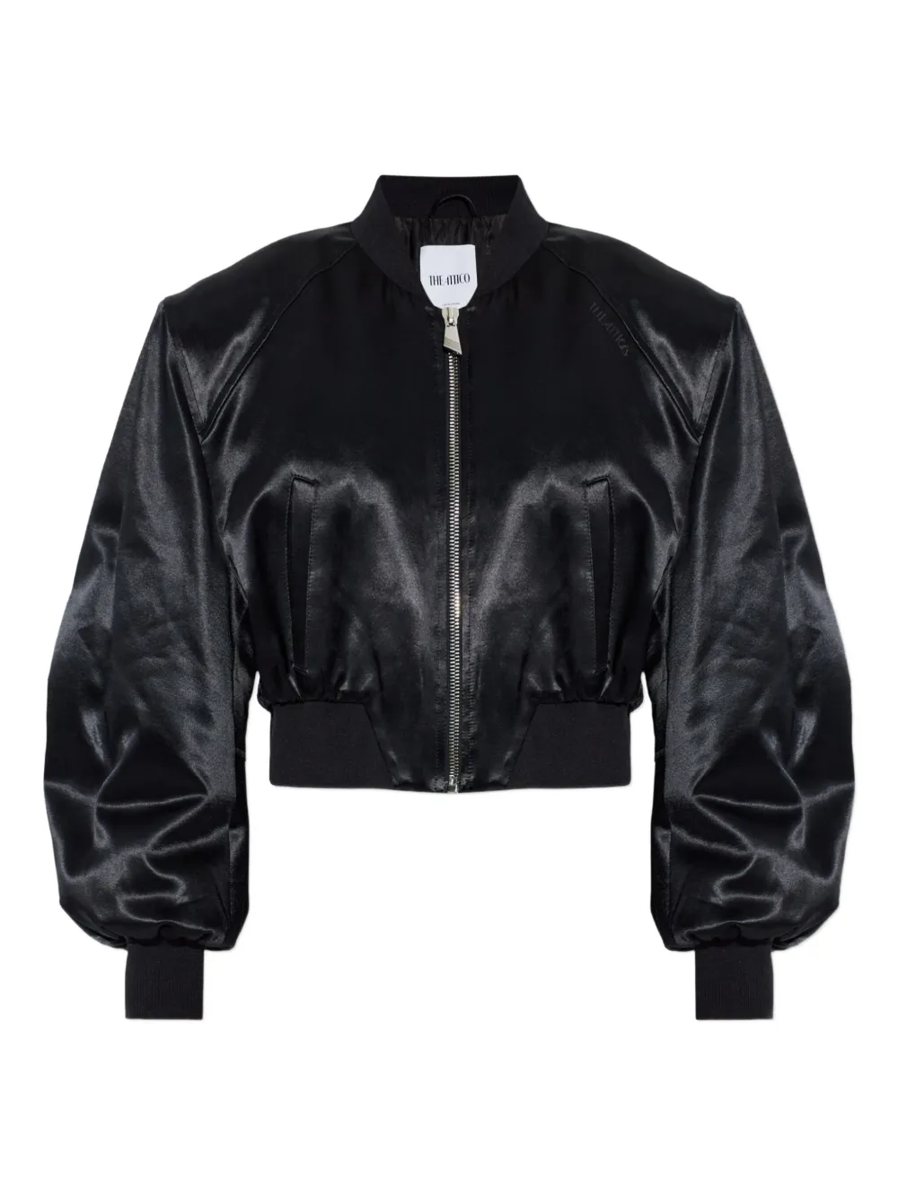 Jacheta The Attico Zip-Up Bomber negru