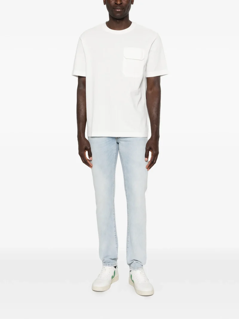 Jeans Jacob Cohen Patch-Pocket albastru - imagine 5