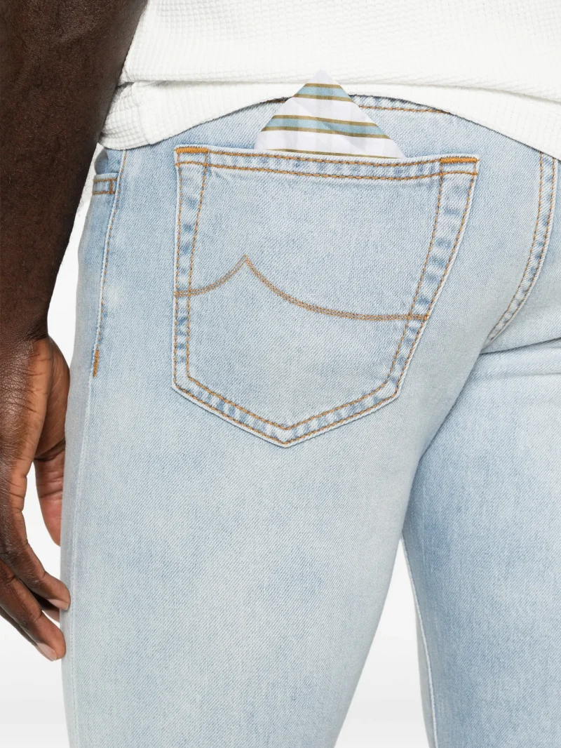 Jeans Jacob Cohen Patch-Pocket albastru - imagine 4