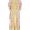 Kaftan Versace Buttoned Baroque-Print multicolor