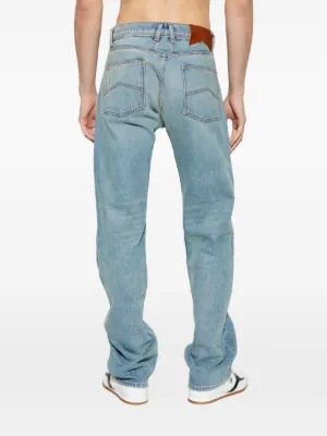 Alternative view of Pantaloni denim RHUDE Straight Blue albastru