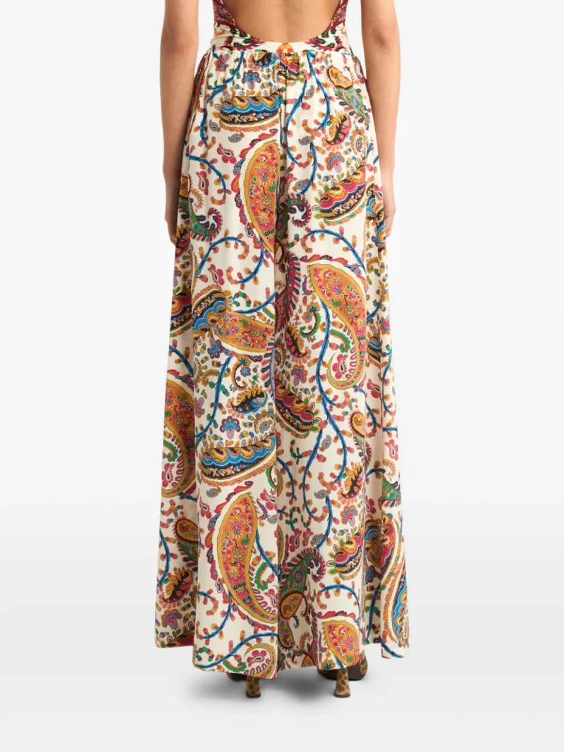 Alternative view of Pantaloni ETRO Floral Paisley-Motif multicolor