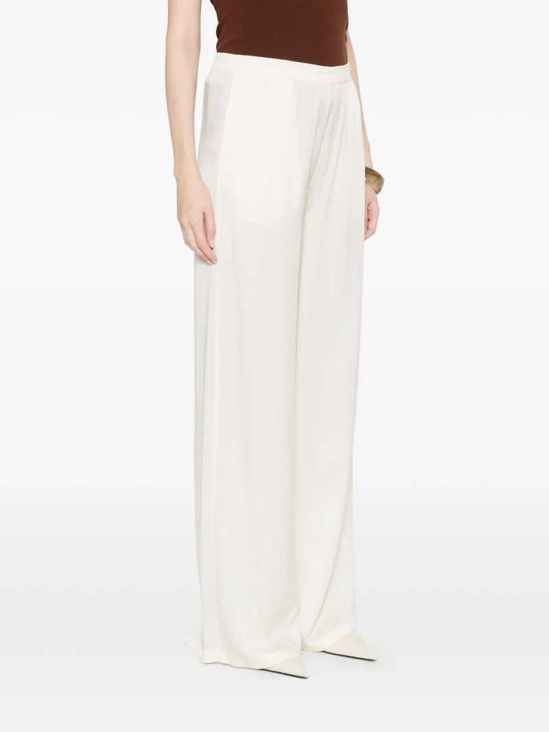 Alternative view of Pantaloni Fabiana Filippi Wide-Leg alb