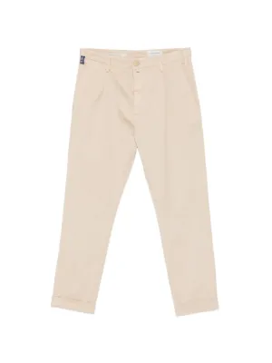 Pantaloni Jacob Cohen Henry Pleated Turn-Up bej