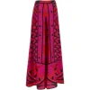 Pantaloni PUCCI Vivara-Print Silk Palazzo roz