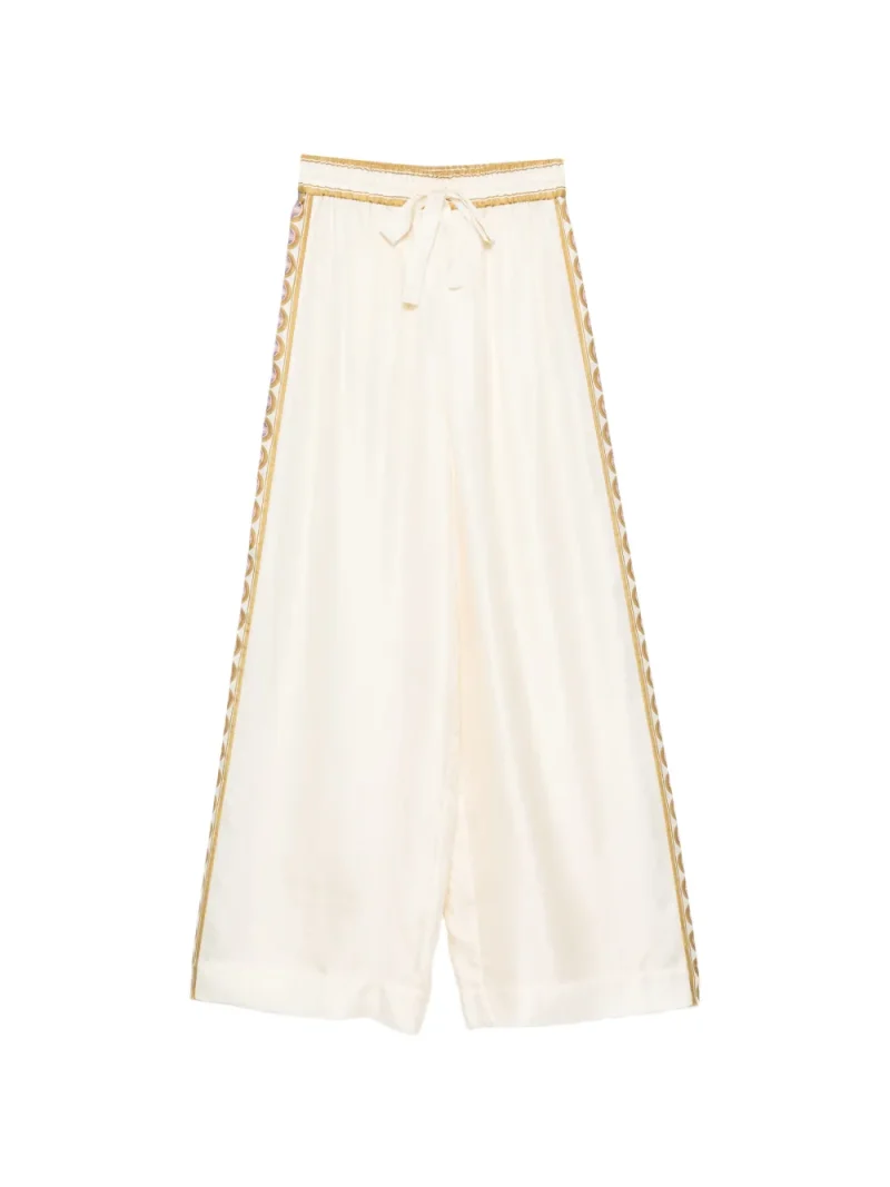 Pantaloni ZIMMERMANN Luna Retro bej