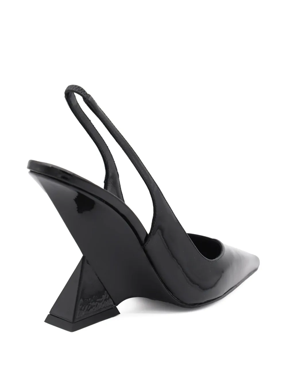 Pantofi pumps The Attico 105mm Cheope Leather negru - imagine 2