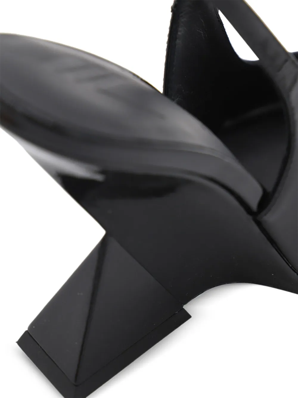 Pantofi pumps The Attico 105mm Cheope Leather negru - imagine 4