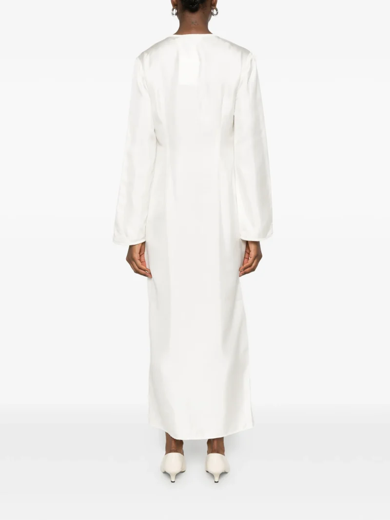 Alternative view of Rochie midi Rohe Button V-neck ecru