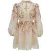 Rochie mini ZIMMERMANN Luna Lace bej