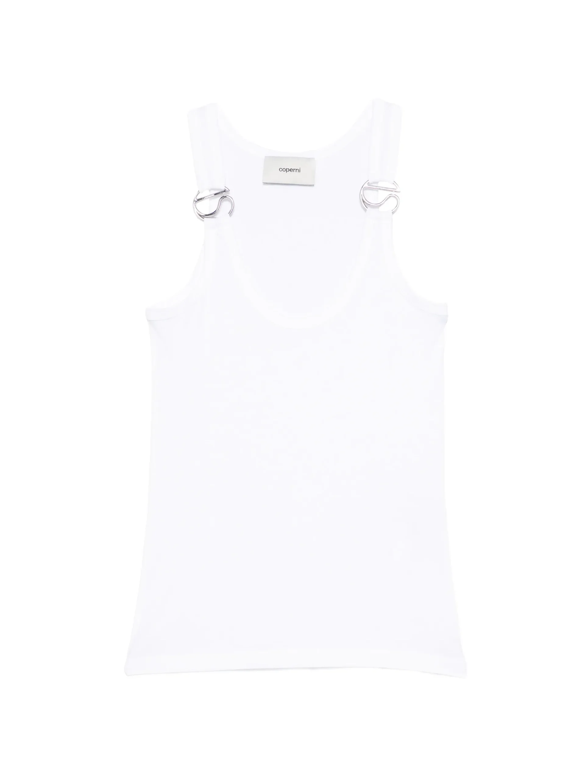Top Coperni Sleeveless alb